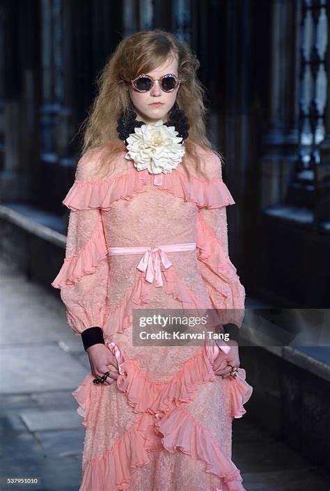 A Model Walks The Runway During The Gucci Cruise 2017 Fashion Show At