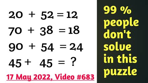 Can You Solve It Problem Mathematics Puzzle Mathematics Puzzle