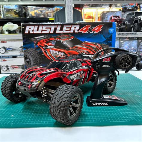 Pre Owned Traxxas Rustler X Rtr Brushed Stadium Monster Rc Truck