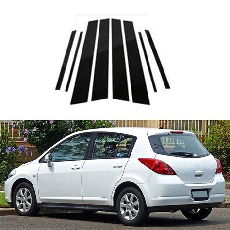 Possbay Car Door Window Center Column B C Pillar Post Trim Sticker Fit For Nissan Latio Tiida