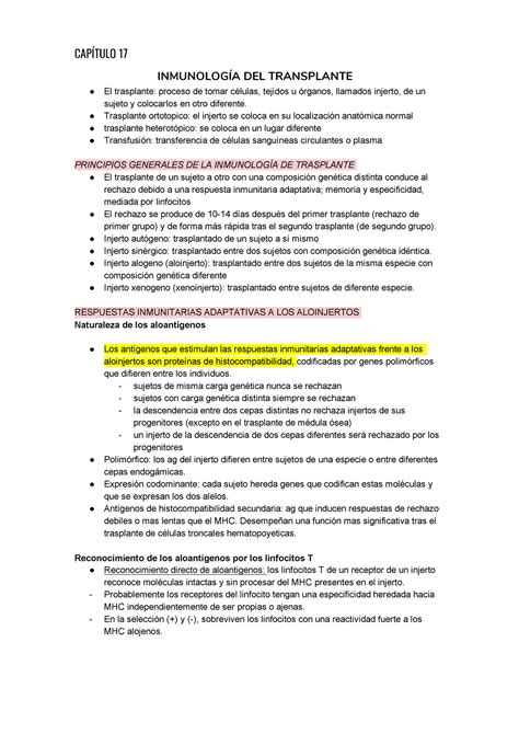 Cap Resumen Imunologia Celular E Molecular Compress Cap Tulo