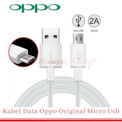 Jual Kabel Data Oppo Original 100 Dengan Fast Charging 2A Micro USB