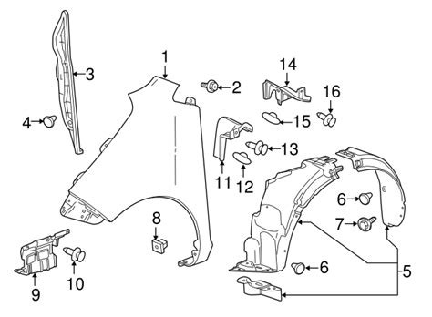 2013 2016 Chevrolet Front Passenger Side Fender Insulator 42571025 GM