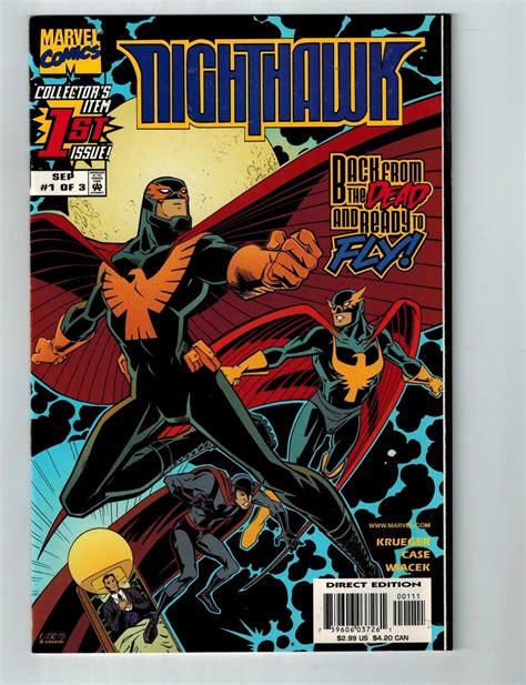Nighthawk # 1 VF/NM Marvel Comic Book Modern Series Defenders Krueger