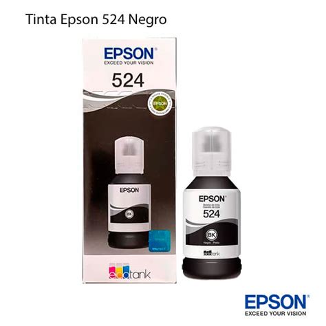 Botella De Tinta Epson 524 Negro Original X3011