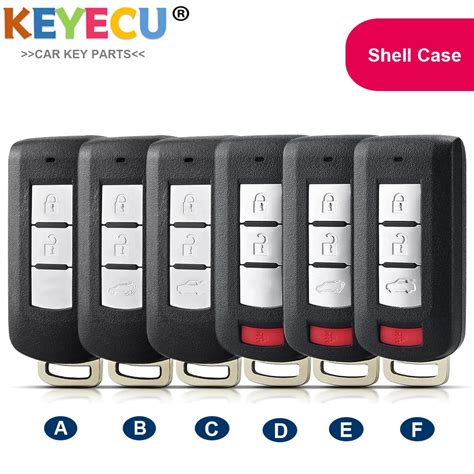 Keyecu 2 3 4 Buttons Smart Remote Key Shell For Mitsubishi Lancer