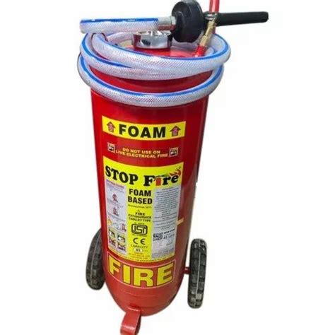 Mild Steel Ltr Afff Foam Trolley Fire Extinguisher For Industrial