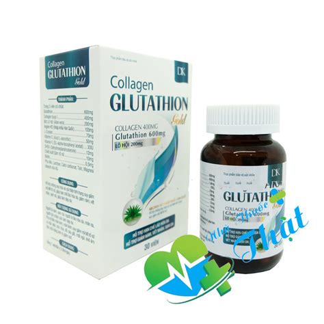 Collagen Glutathion Gold Hộp 30 Viên Làm Đẹp Da Chống Oxy Hóa Nhà