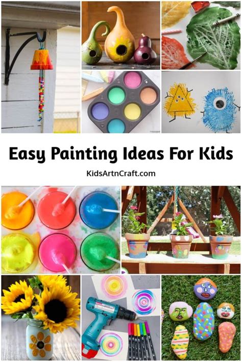 Easy Painting Ideas For Kids - Kids Art & Craft