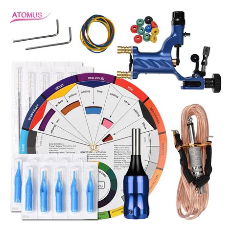 Complete Body Art Kit For Beginners Includes Liner Shader Tattoo Gun