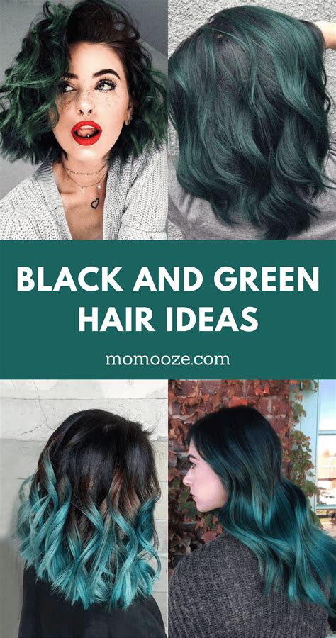 Fabulous Black And Green Hair Color Ideas Trending Now