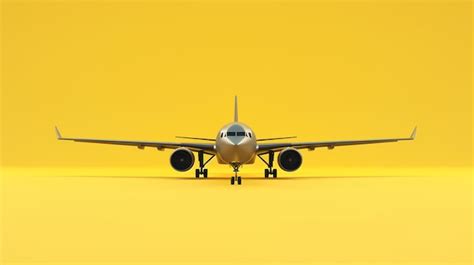 Premium Photo A Sleek And Shiny Silver Airplane Is Parked On A Runway