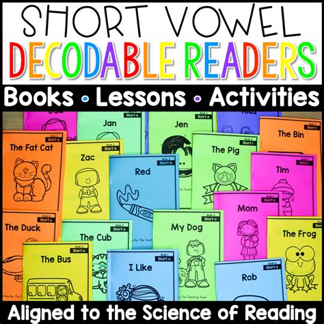 Short Vowel Decodable Readers Activities Lesson Plans Science Of