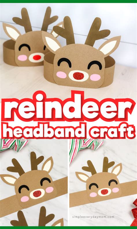 Printable Reindeer Headband Craft