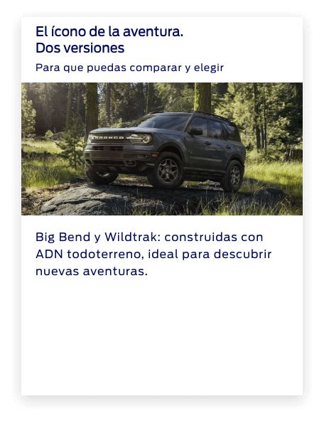 Descubrí la aventura con la Bronco Sport SUV Ford Argentina