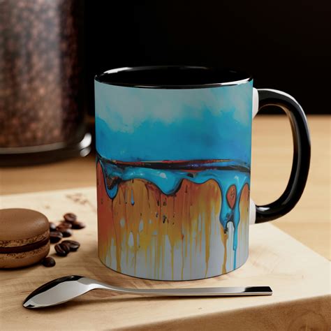 Ceramic Coffee Mug Original Abstract Art, Unique Artwork Coffee or Tea ...