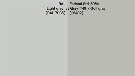 Ral Light Grey Ral Vs Federal Std C Gray Gull Gray