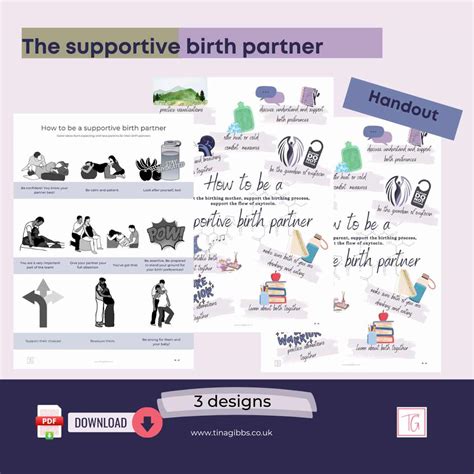 The Supportive Birth Partner Handout Pdf Tina Gibbs Antenatal