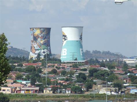 Colourful Cooling Towers In Soweto These Towers And The As Flickr