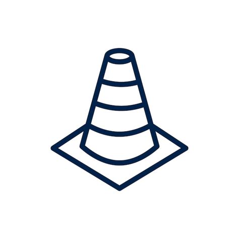 Premium Vector Road Traffic Cone Icon Illustration Vector Symbol