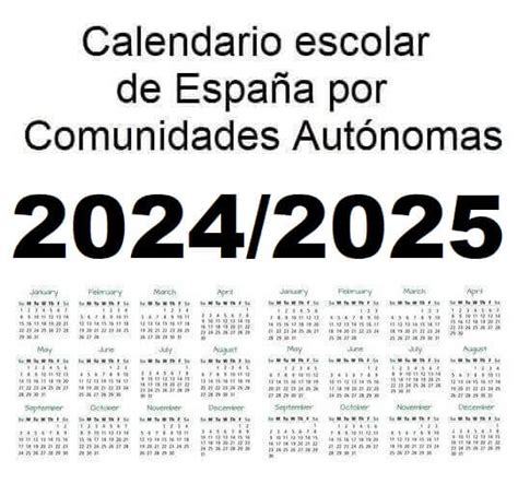 Calendario escolar 2024 2025 en Castilla y León