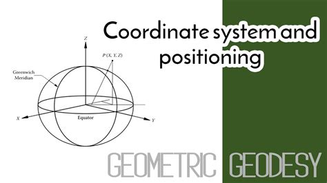 Geometric Geodesy Coordinate System And Positioning Youtube