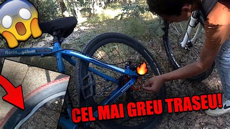 CEL MAI GREU TRASEU DE PANA ACUM Roti Rupte Frane Incinse Bike