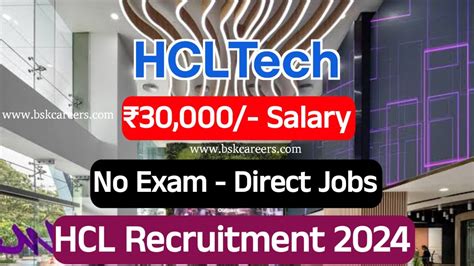 Hcl Recruitment 2024 Latest Jobs For Freshers 2024 Hcl Direct Hirinig 2024