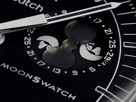 Black Snoopy MoonSwatch Mission To The Moonphase Details Confirmed