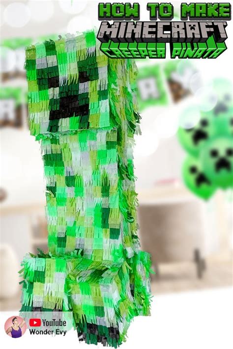 Diy Minecraft Creeper Pinata Tutorial