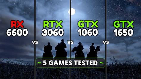 Rx 6600 Vs Rtx 3060 Vs Gtx 1060 Vs Gtx 1650 Performance Comparison🔥