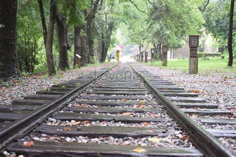 Raining Train Track Picture And HD Photos | Free Download On Lovepik