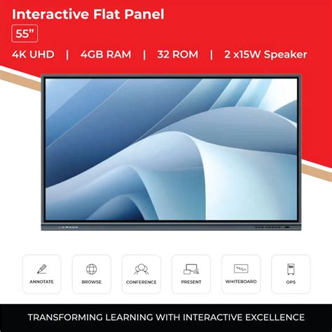 ARM5502 55 Inches Interactive Flat Panel Interactive Display