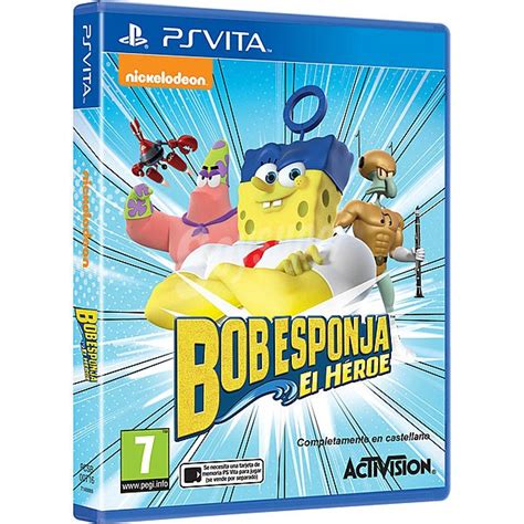 Ps vita Videojuego Bob Esponja el Héroe 1 Unidad