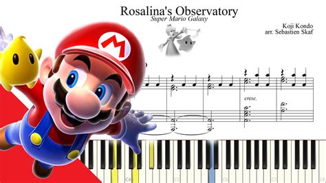 Rosalina S Observatory Super Mario Galaxy Piano Cover YouTube