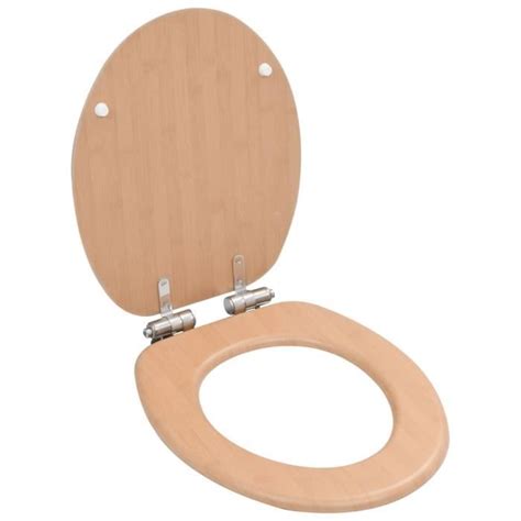 Sib Si Ge De Toilette Mdf Couvercle Fermeture En Douceur Bambou