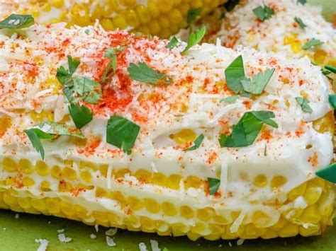 Air Fryer Mexican Corn Elote Splash Of Taste Vegetarian Recipes