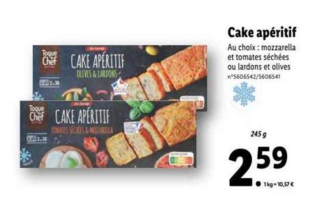 Promo Cake Ap Ritif Toque Du Chef Chez Lidl Icatalogue Fr