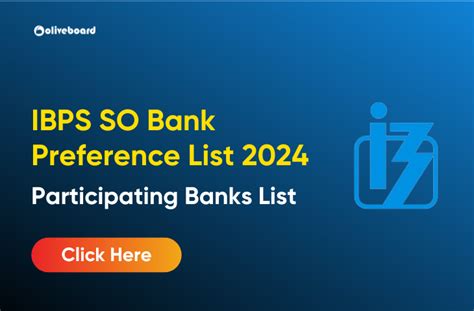 Ibps So Bank Preference List And Check Participating Banks