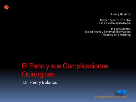 Ppt El Parto Y Sus Complicaciones Quirúrgicas Powerpoint Presentation