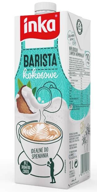 INKA BARISTA KOKOSOWE Napój kokosowy 1l mleko roślinne do kawy