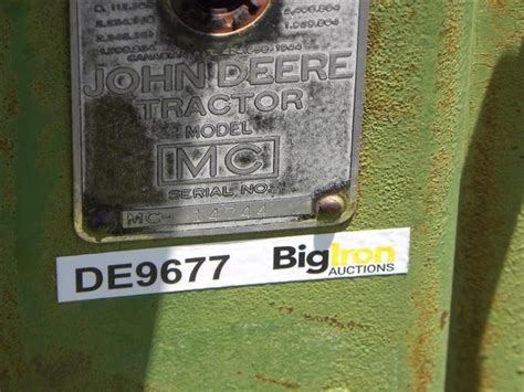 1951 John Deere MC Crawler BigIron Auctions