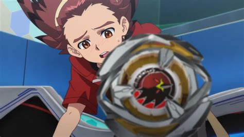 An Anime Character Holding A Metal Object In Her Hand