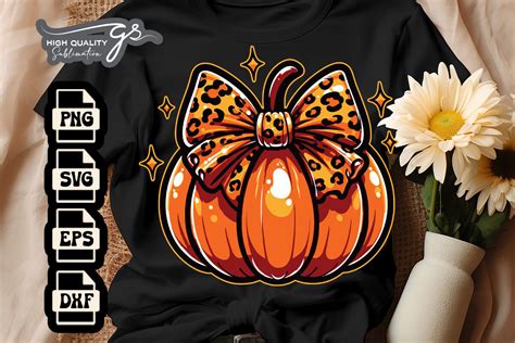 Halloween Coquette Pumpkin Cheetah Svg Graphic By Glamousita