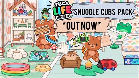 Snuggle Cubs Furniture Pack Out Now Home Designer Pack Toca Life Youtube