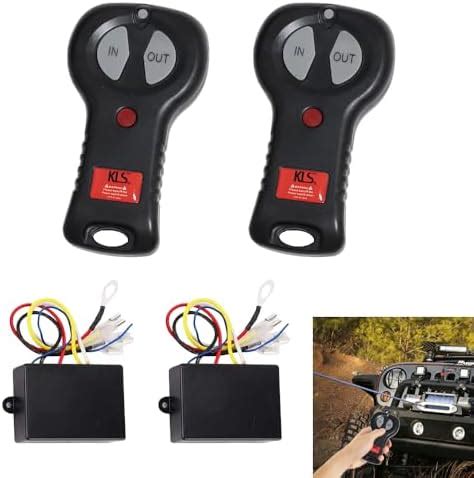 QWORK 12V Recovery Wireless Winch 2 Remote Control Kit Remote