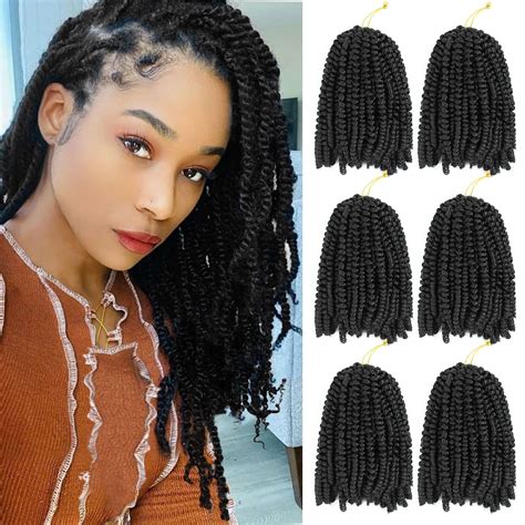 12 Inch Spring Twist Hair 6 Pack Water Wave Passion Crochet Braids In