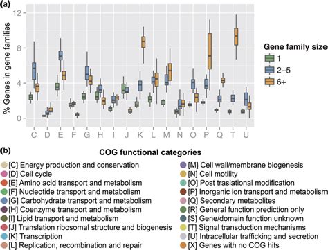 Distribution Of COG Functional Categories In Paralogous Gene