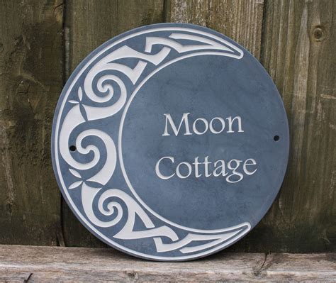 Round Slate House Signs In Several Sizes Your Choice Ofpaint Color And