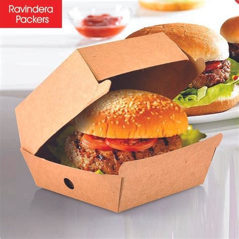 Cardboard Folding Burger Box For Food At Rs 4 5 Piece In Ludhiana ID